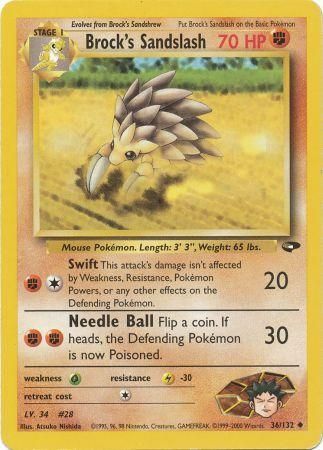 Brock's Sandslash (36/132) [Gym Challenge Unlimited] | Exor Games Bridgewater