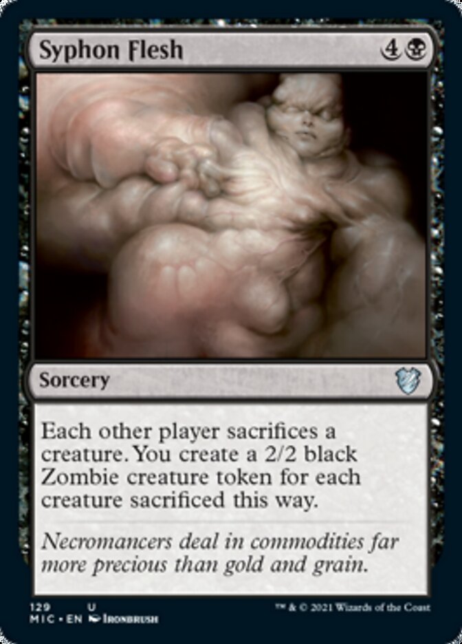 Syphon Flesh [Innistrad: Midnight Hunt Commander] | Exor Games Bridgewater