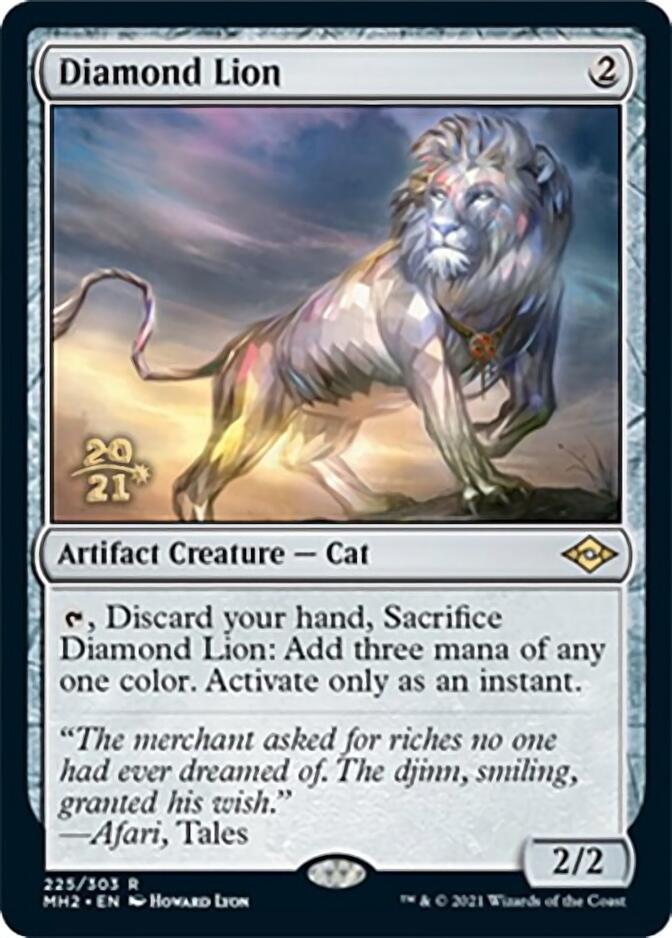 Diamond Lion [Modern Horizons 2 Prerelease Promos] | Exor Games Bridgewater