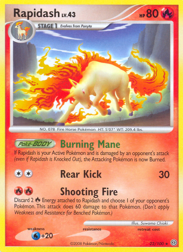 Rapidash (22/100) [Diamond & Pearl: Stormfront] | Exor Games Bridgewater