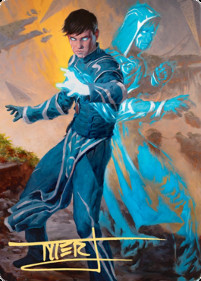 Jace, Mirror Mage 1 Art Card (Gold-Stamped Signature) [Zendikar Rising Art Series] | Exor Games Bridgewater
