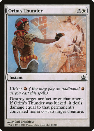 Orim's Thunder [Commander 2011] | Exor Games Bridgewater