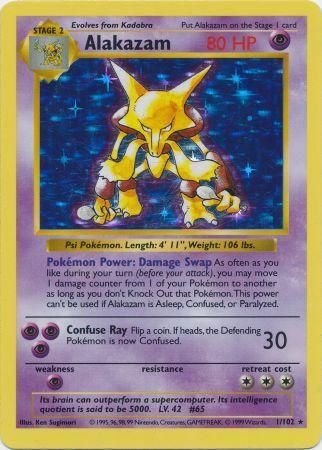 Alakazam (1/102) [Base Set Shadowless Unlimited] | Exor Games Bridgewater