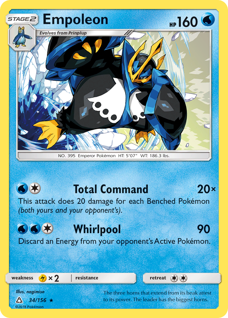 Empoleon (34/156) [Sun & Moon: Ultra Prism] | Exor Games Bridgewater