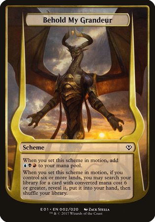 Behold My Grandeur (Archenemy: Nicol Bolas) [Archenemy: Nicol Bolas Schemes] | Exor Games Bridgewater