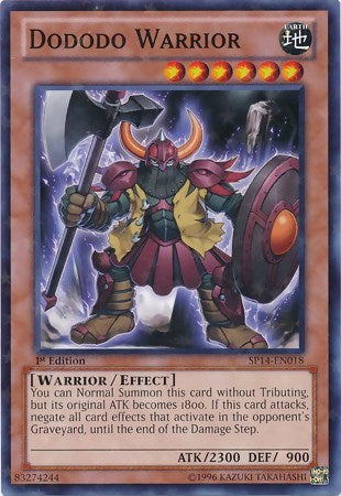 Dododo Warrior [SP14-EN018] Starfoil Rare | Exor Games Bridgewater