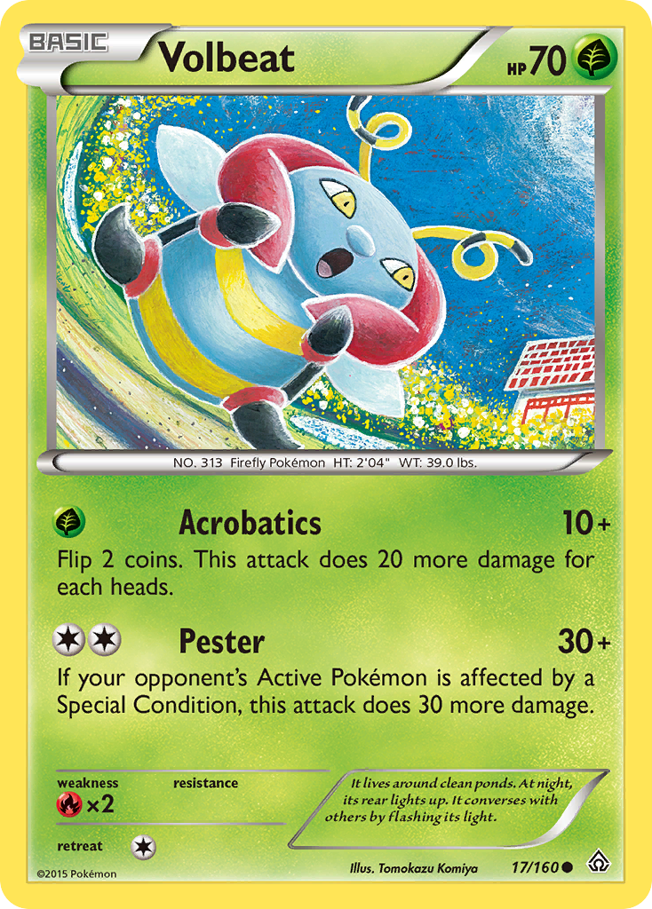 Volbeat (17/160) [XY: Primal Clash] | Exor Games Bridgewater