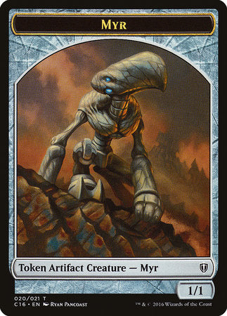 Myr // Bird (White) Double-sided Token [Commander 2016 Tokens] | Exor Games Bridgewater