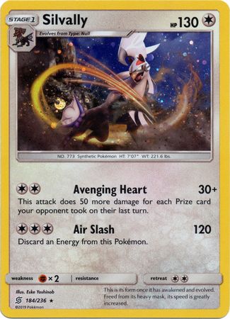 Silvally (184/236) (Cosmos Holo) [Sun & Moon: Unified Minds] | Exor Games Bridgewater