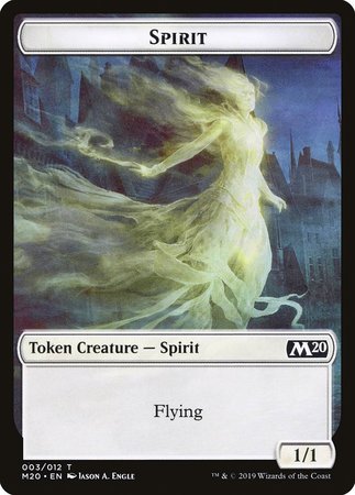 Spirit Token [Core Set 2020 Tokens] | Exor Games Bridgewater