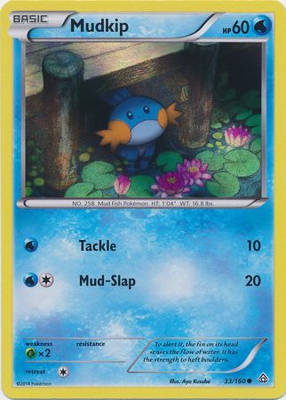 Mudkip (33/160) (Sheen Holo) [XY: Primal Clash] | Exor Games Bridgewater