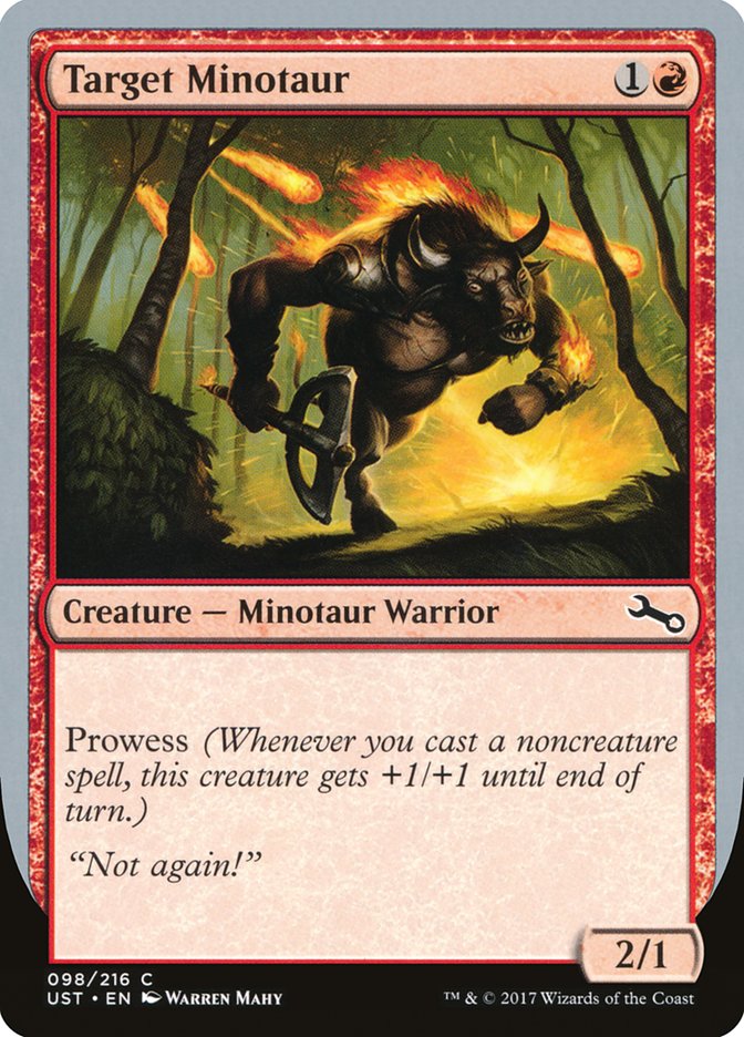 Target Minotaur (Fire Art) [Unstable] | Exor Games Bridgewater