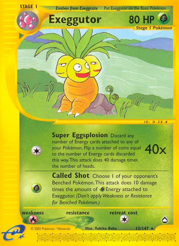 Exeggutor (12/147) [Aquapolis] | Exor Games Bridgewater