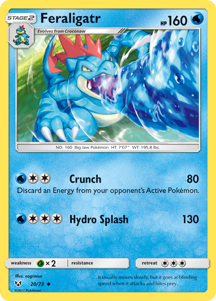 Feraligatr (20/73) [Sun & Moon: Shining Legends] | Exor Games Bridgewater