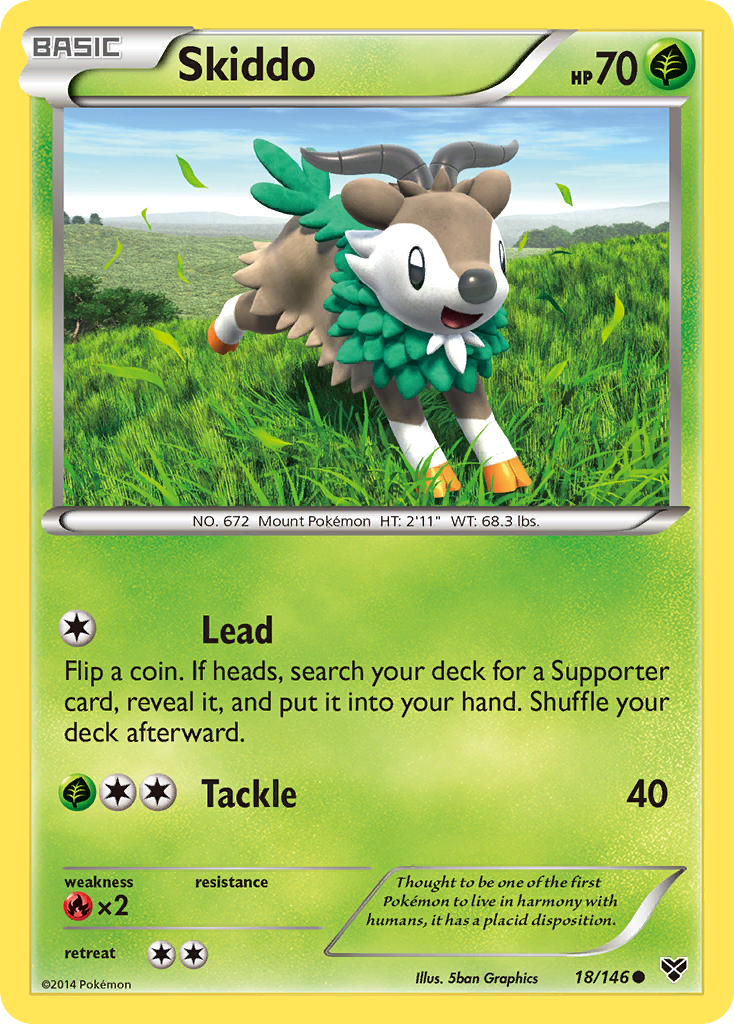 Skiddo (18/146) [XY: Base Set] | Exor Games Bridgewater