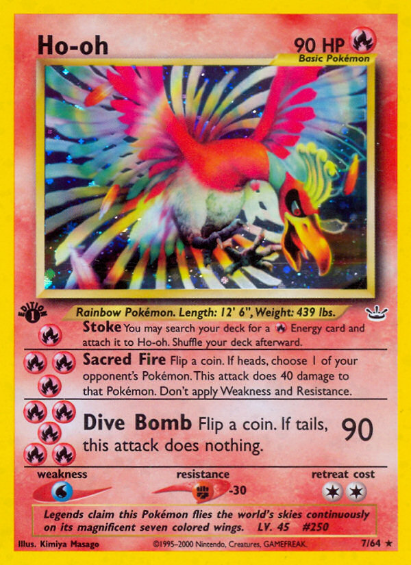 Ho-oh (7/64) [Neo Revelation 1st Edition] | Exor Games Bridgewater