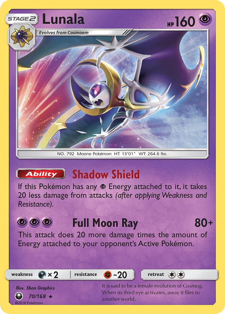 Lunala (70/168) [Sun & Moon: Celestial Storm] | Exor Games Bridgewater