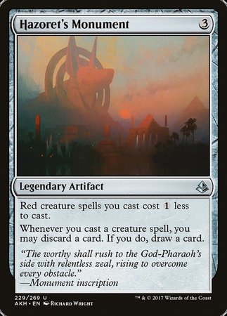 Hazoret's Monument [Amonkhet] | Exor Games Bridgewater