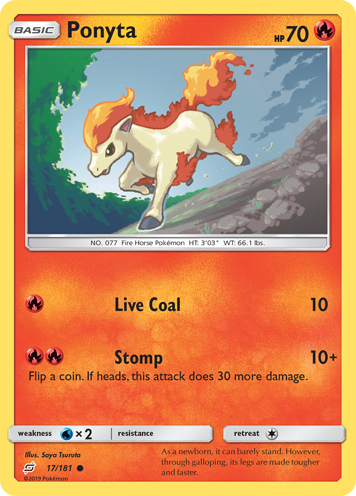 Ponyta (17/181) [Sun & Moon: Team Up] | Exor Games Bridgewater