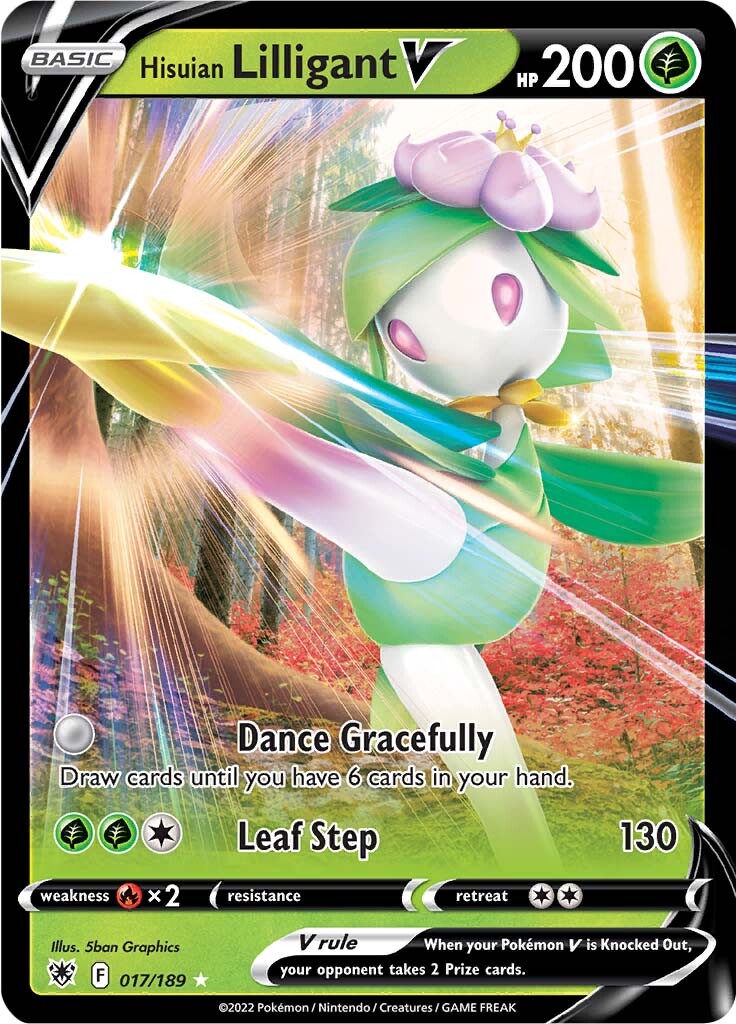 Hisuian Lilligant V (017/189) [Sword & Shield: Astral Radiance] | Exor Games Bridgewater