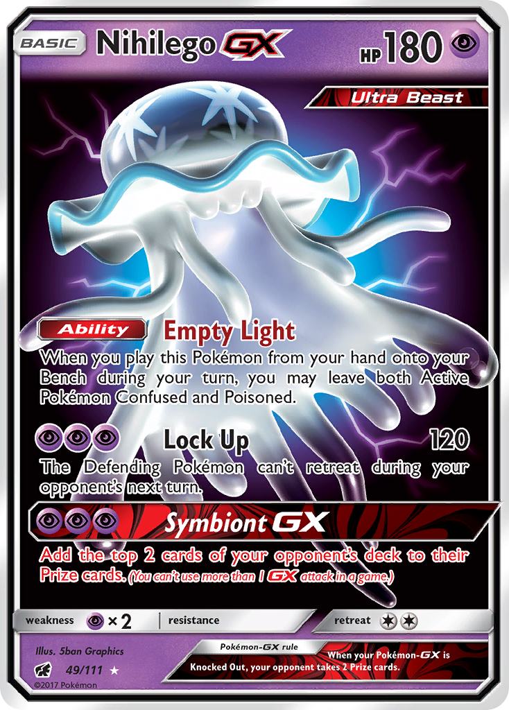 Nihilego GX (49/111) [Sun & Moon: Crimson Invasion] | Exor Games Bridgewater