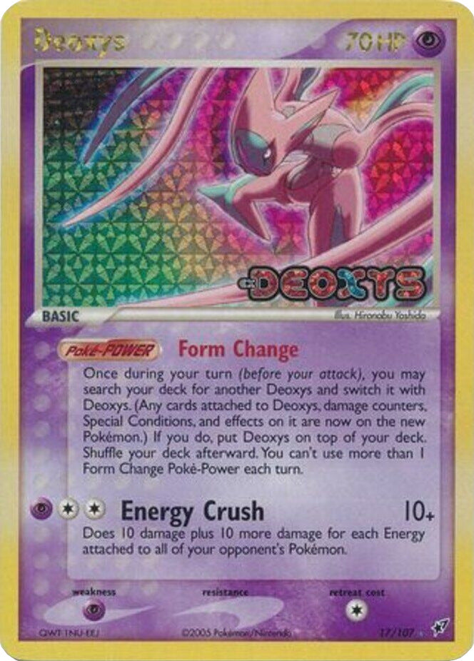 Deoxys (17/107) (Stamped) [EX: Deoxys] | Exor Games Bridgewater