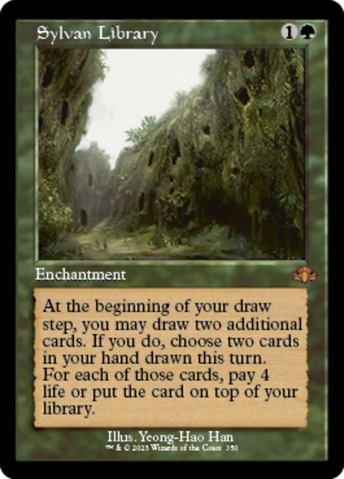 Sylvan Library (Retro) [Dominaria Remastered] | Exor Games Bridgewater