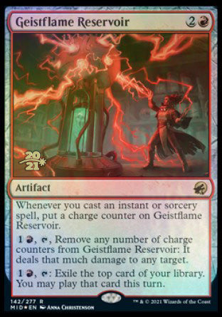 Geistflame Reservoir [Innistrad: Midnight Hunt Prerelease Promos] | Exor Games Bridgewater