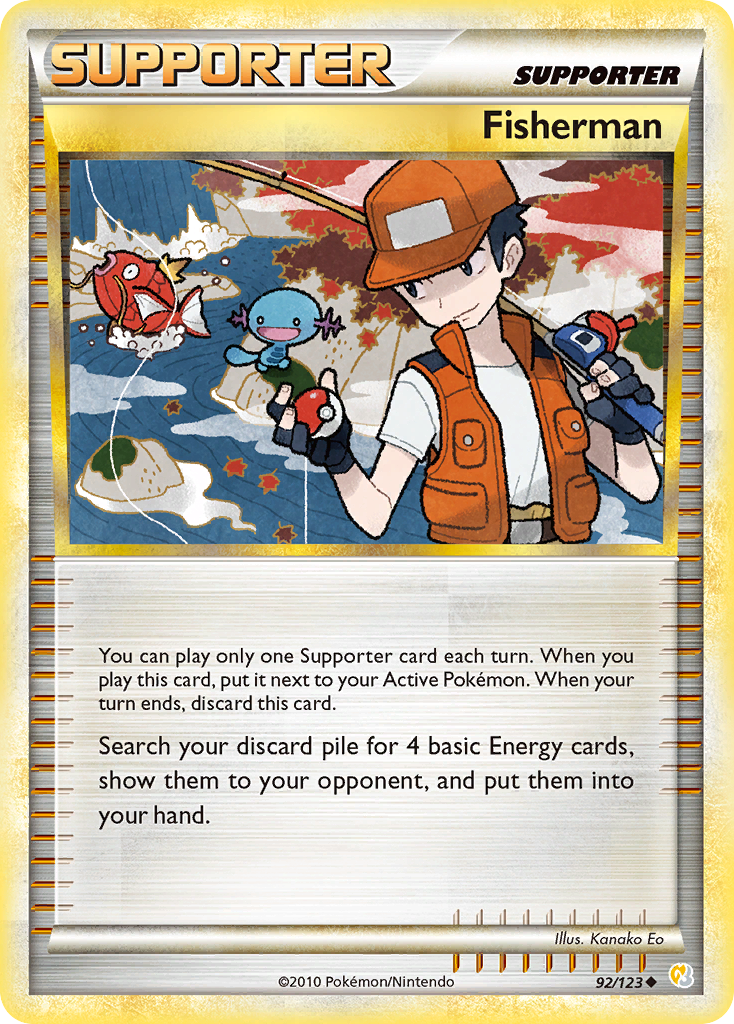 Fisherman (92/123) [HeartGold & SoulSilver: Base Set] | Exor Games Bridgewater