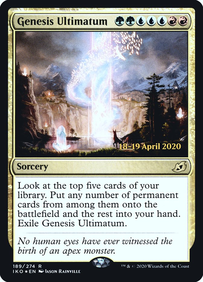 Genesis Ultimatum  [Ikoria: Lair of Behemoths Prerelease Promos] | Exor Games Bridgewater