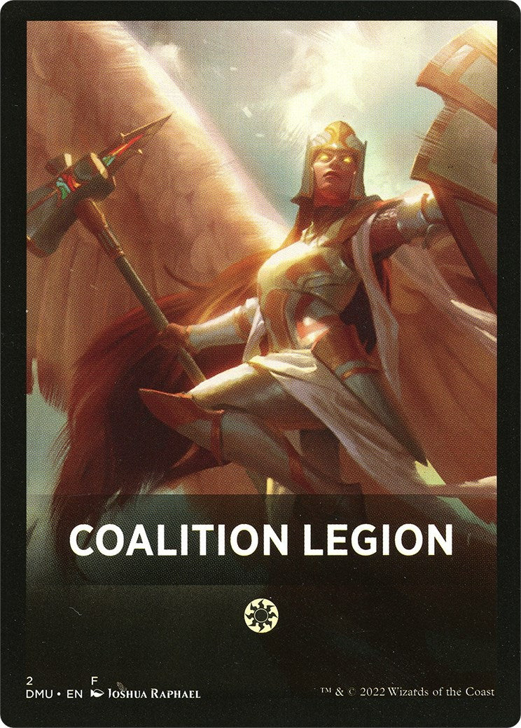 Coalition Legion Theme Card [Dominaria United Tokens] | Exor Games Bridgewater