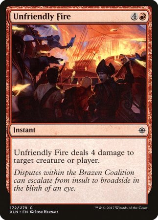 Unfriendly Fire [Ixalan] | Exor Games Bridgewater