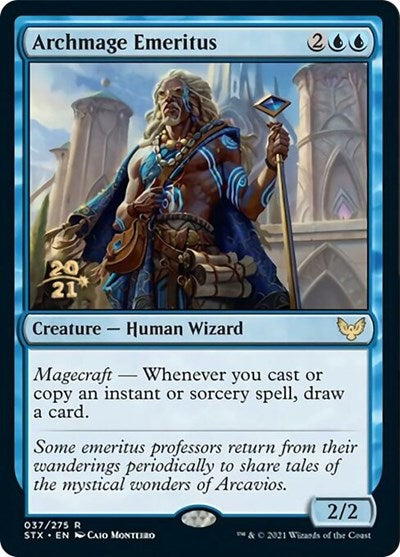 Archmage Emeritus [Strixhaven: School of Mages Prerelease Promos] | Exor Games Bridgewater