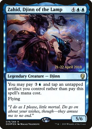 Zahid, Djinn of the Lamp [Dominaria Promos] | Exor Games Bridgewater