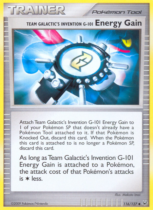 Team Galactic's Invention G-101 Energy Gain (116/127) [Platinum: Base Set] | Exor Games Bridgewater