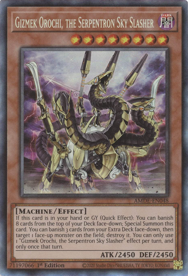 Gizmek Orochi, the Serpentron Sky Slasher [AMDE-EN048] Collector's Rare | Exor Games Bridgewater