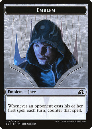 Emblem - Jace, Unraveler of Secrets [Shadows over Innistrad Tokens] | Exor Games Bridgewater