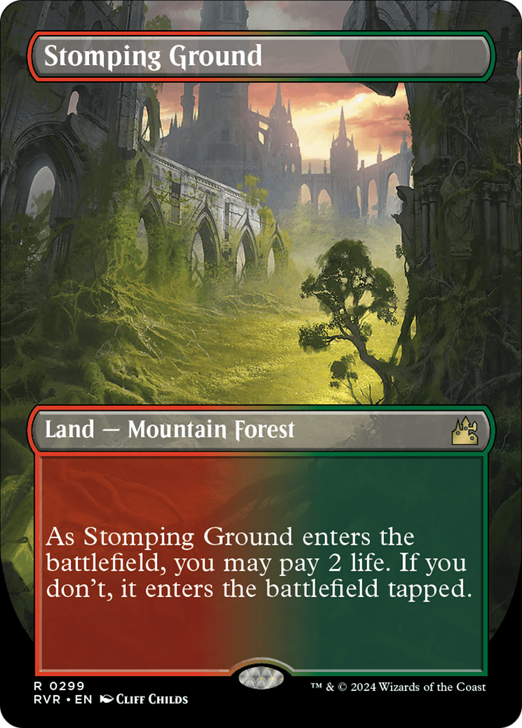 Stomping Ground (Borderless) [Ravnica Remastered] | Exor Games Bridgewater