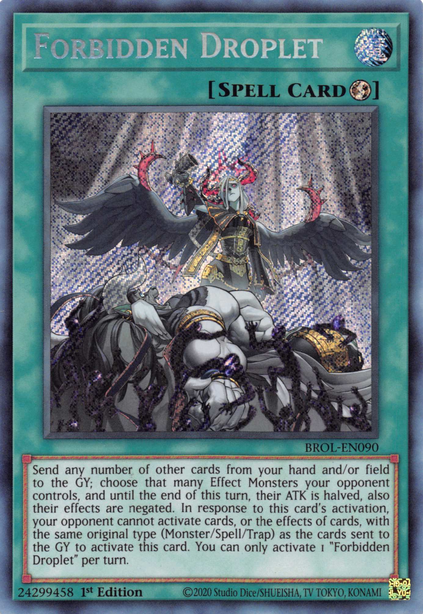 Forbidden Droplet [BROL-EN090] Secret Rare | Exor Games Bridgewater