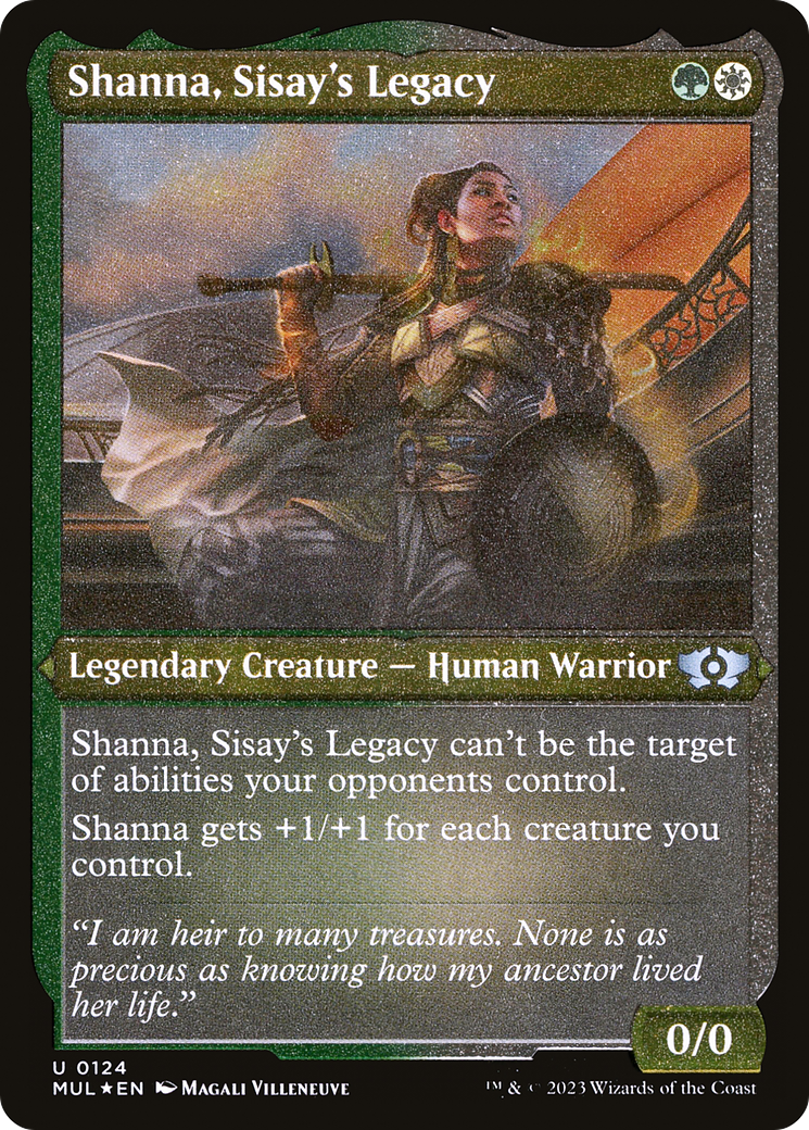 Shanna, Sisay's Legacy (Foil Etched) [Multiverse Legends] | Exor Games Bridgewater