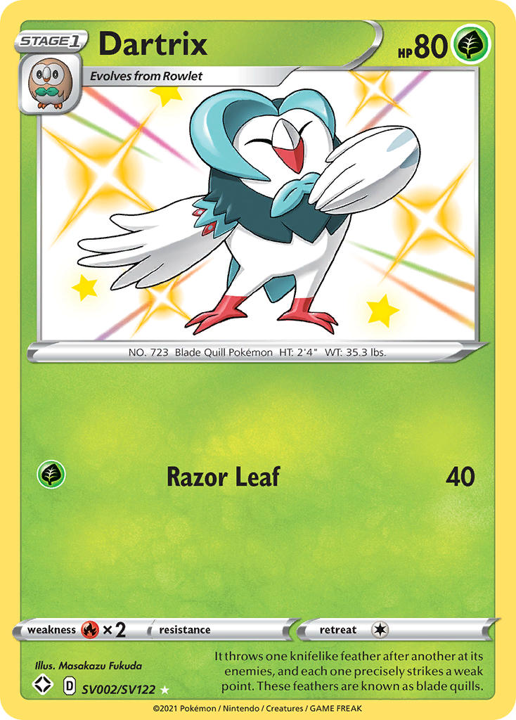 Dartrix (SV002/SV122) [Sword & Shield: Shining Fates] | Exor Games Bridgewater