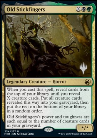 Old Stickfingers (Promo Pack) [Innistrad: Midnight Hunt Promos] | Exor Games Bridgewater