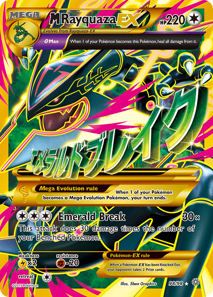 M Rayquaza EX (98/98) [XY: Ancient Origins] | Exor Games Bridgewater