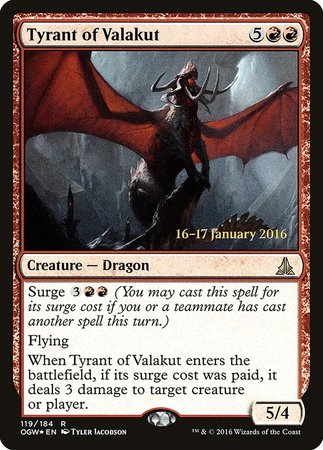 Tyrant of Valakut [Oath of the Gatewatch Promos] | Exor Games Bridgewater