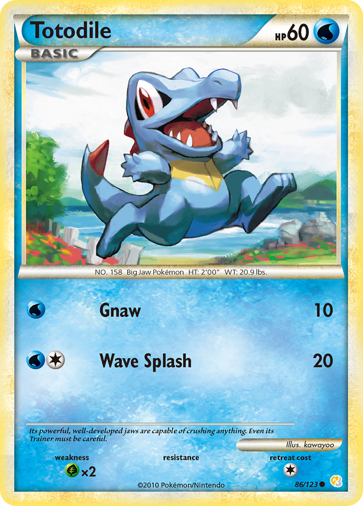 Totodile (86/123) [HeartGold & SoulSilver: Base Set] | Exor Games Bridgewater