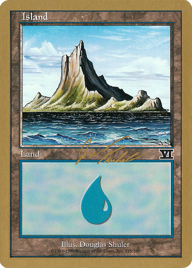 Island (jf335) (Jon Finkel) [World Championship Decks 2000] | Exor Games Bridgewater