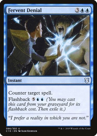 Fervent Denial [Commander 2019] | Exor Games Bridgewater