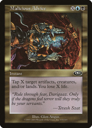 Malicious Advice [Planeshift] | Exor Games Bridgewater
