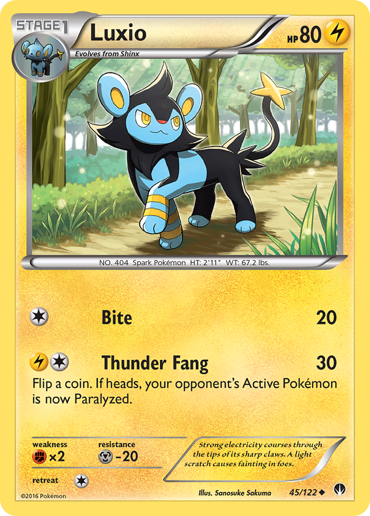 Luxio (45/122) [XY: BREAKpoint] | Exor Games Bridgewater