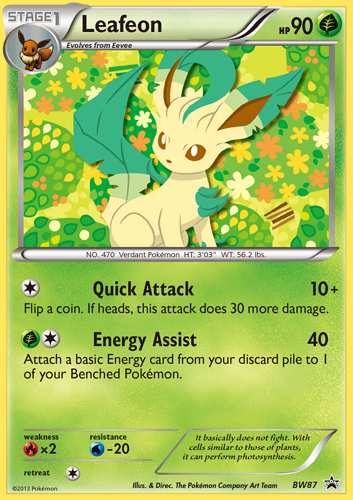 Leafeon (BW87) [Black & White: Black Star Promos] | Exor Games Bridgewater